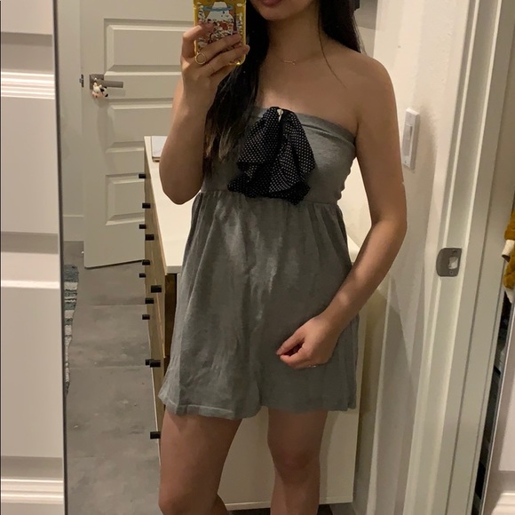 Mini Sweater Ruffle Dress - Picture 2 of 3